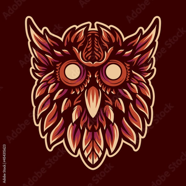 Obraz owl vector illustration design