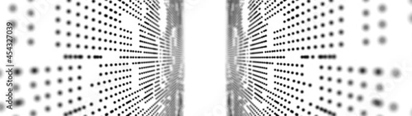 Fototapeta Abstract digital background. Science background. Big data digital code, data transmission and DNA biology transmission. Big data code matrix. 3D rendering.
