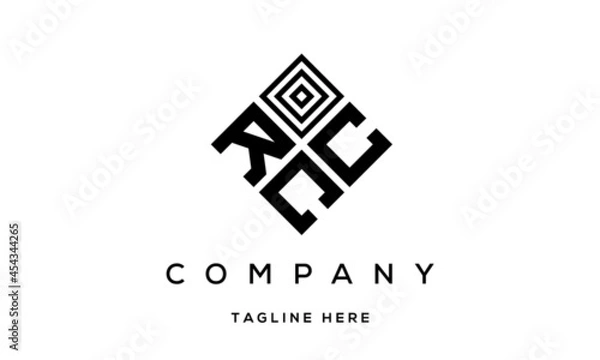 Fototapeta RCC creative square three latter logo