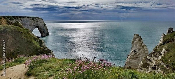 Obraz Etretat... Sunset over the sea