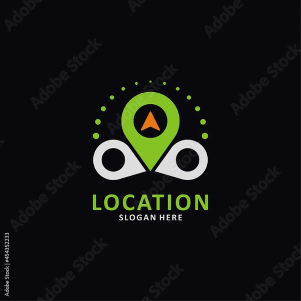 Obraz GPS Navigation location logo vector icon