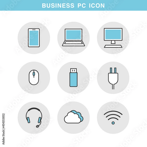 Obraz パソコン関連のアイコンセット