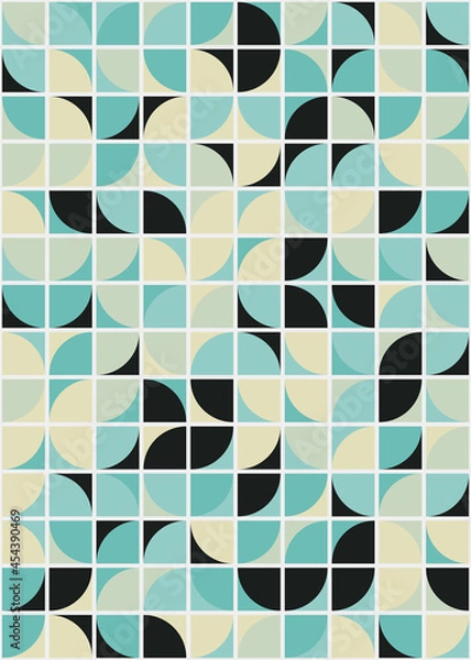 Fototapeta Abstract Geometric Pattern generative computational art illustration