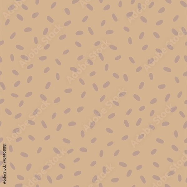 Fototapeta Vector abstract seamless pattern  with rice on the beige color background. For fabrics, wallpaper, packaging, wrapping paper, textile design and other prints. 