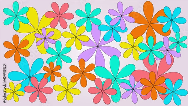 Obraz seamless background with flowers