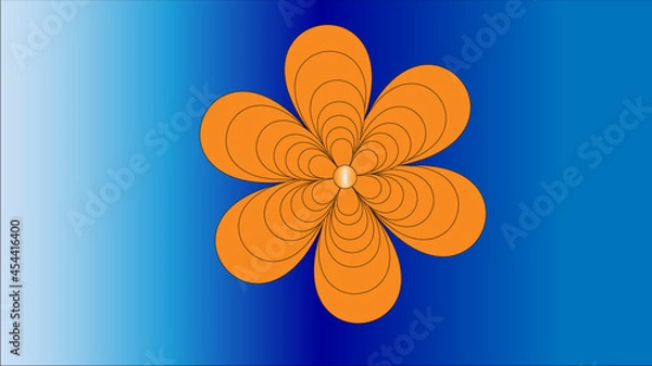 Obraz orange flower background