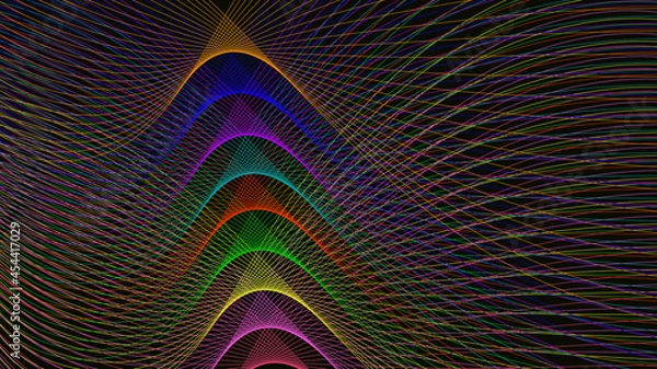 Obraz abstract background with glowing lines