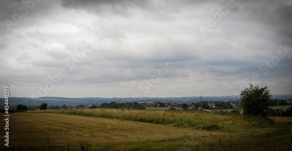 Fototapeta clouds over the forest