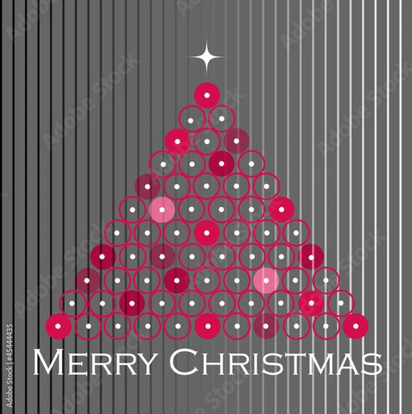 Fototapeta christmas tree minimalist