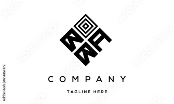 Obraz BAB square three latter logo vector