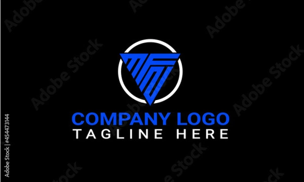 Fototapeta MFN INITIAL LOGO DESIGN