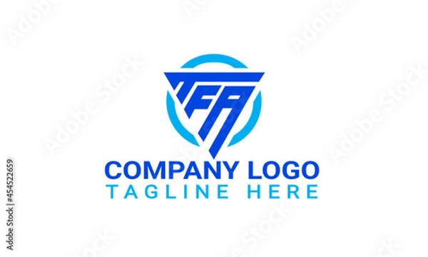 Fototapeta TFA LETTER LOGO DESIGN