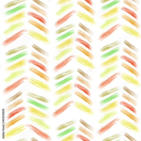 Obraz Colored seamless abstract pattern with bright lines on white field.