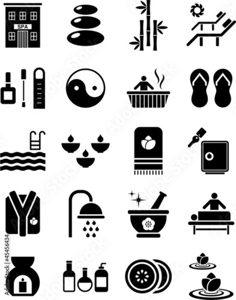 Obraz Spa icons