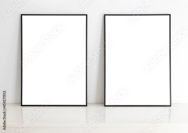 Obraz  mock up frames with reflection