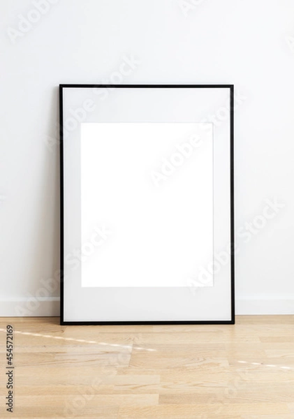 Fototapeta Rectangular mock up frame on floor