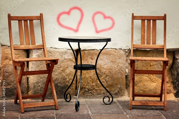 Obraz hearts on the wall