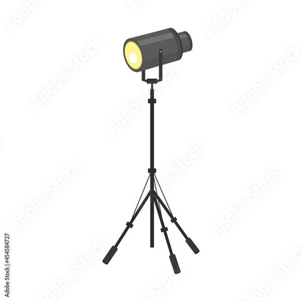 Fototapeta spotlight device in tripod