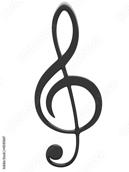 Obraz Treble clef