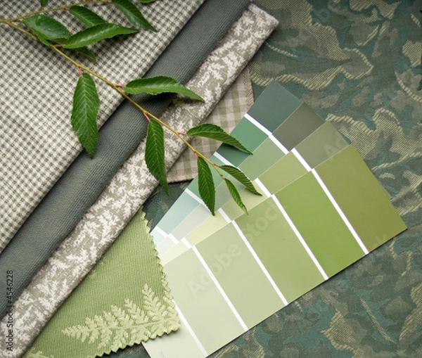 Obraz Plan wnętrz w tonacji ziemi