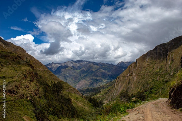 Fototapeta landscape with clouds