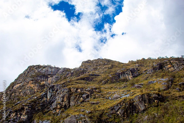 Fototapeta clouds over the mountain