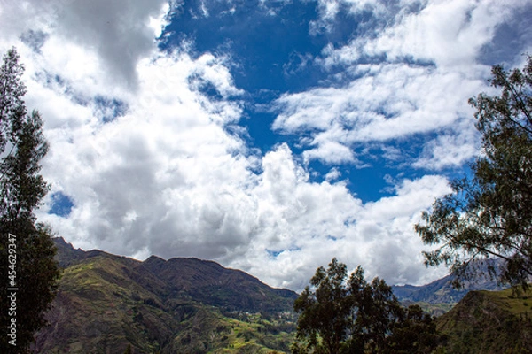 Fototapeta clouds over the mountains