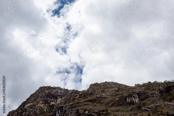 Fototapeta clouds in the mountains