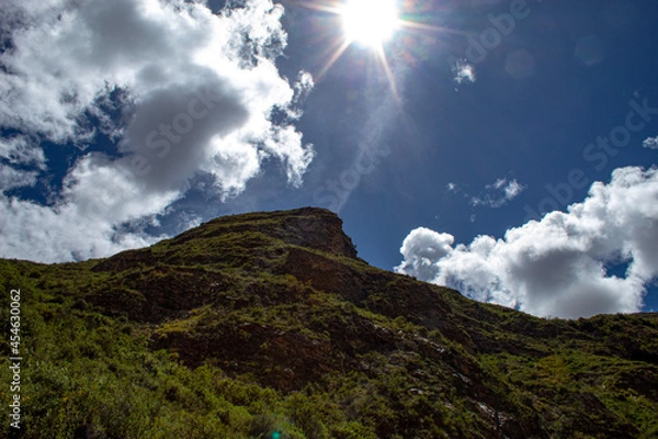 Fototapeta clouds in the mountains