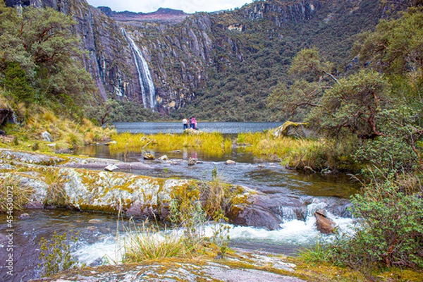 Obraz waterfall in the mountains