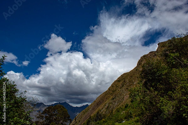 Fototapeta clouds over the mountains