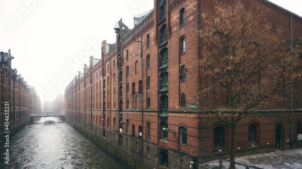 Obraz Speicherstadt bei Schnee