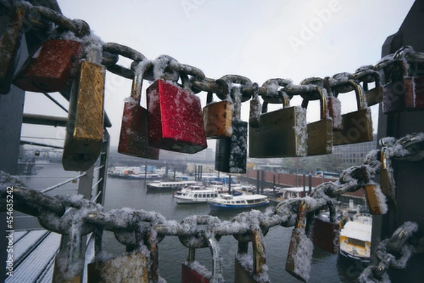 Obraz Speicherstadt bei Schnee