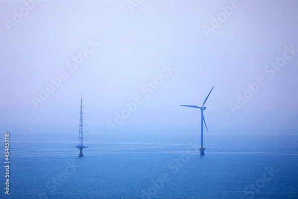 Fototapeta 銚子沖　洋上風力発電