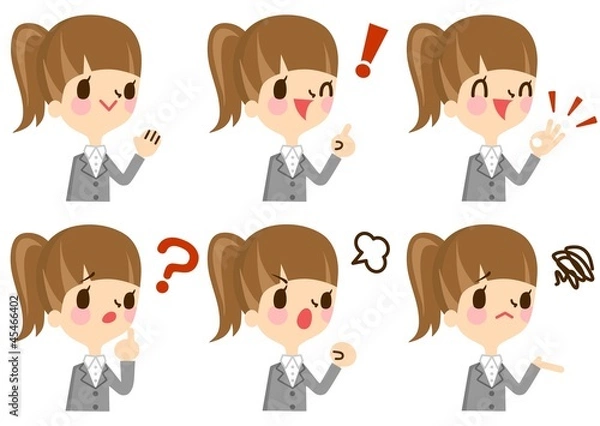 Fototapeta ビジネスウーマン　表情