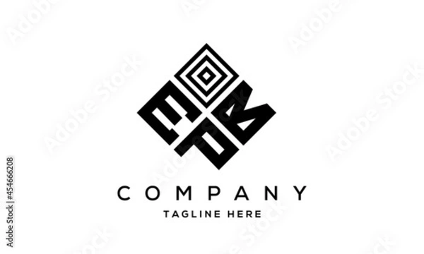 Fototapeta EBP square three latter logo vector