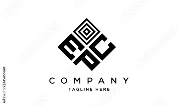 Obraz ECP square three latter logo vector