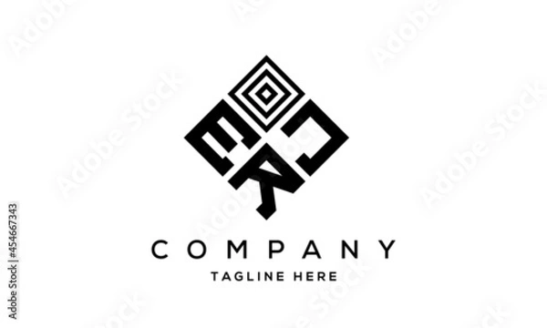 Obraz EJR square three latter logo vector