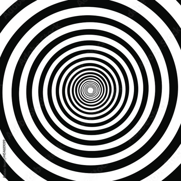 Fototapeta Hypnotic spiral background.Optical illusion style design. Vector illustration