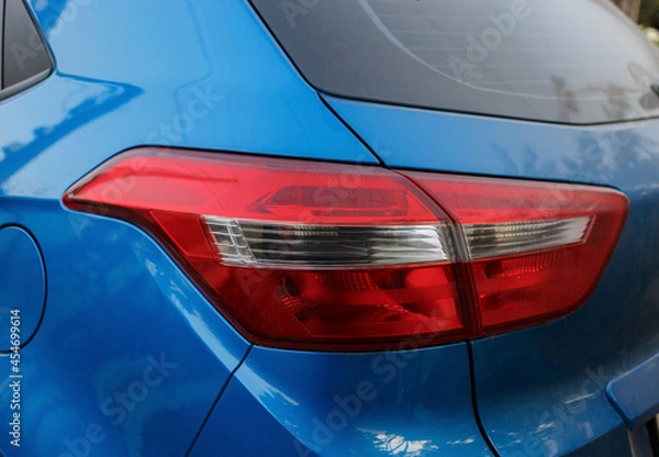 Fototapeta Lighting devices of a passenger car in close-up. fuzzy focus