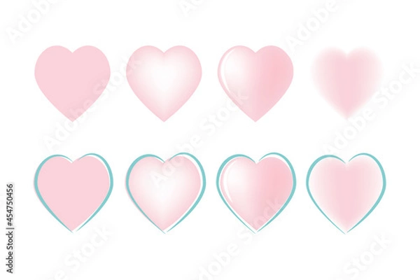 Fototapeta ハートのイラスト