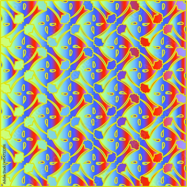 Fototapeta pattern with multicolored shapes.abstract background for children's parties. 