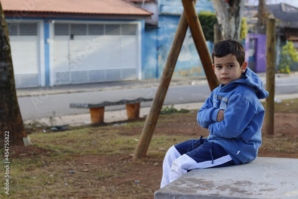 Fototapeta child on swing