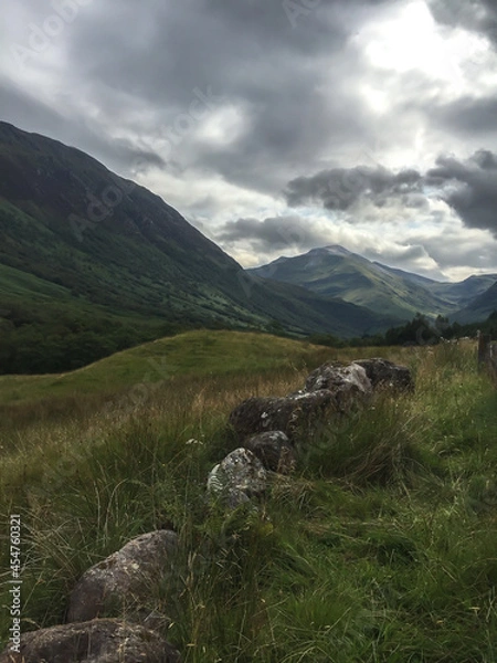 Obraz landscape with clouds
