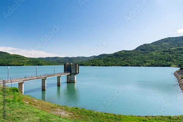 Fototapeta lake Butoniga, central istria