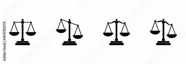 Fototapeta scale icon, scale vector illustrations 