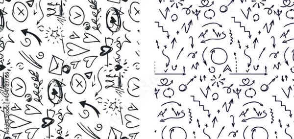 Obraz Repeat pattern design, seamless, Flowers, element, art pattern
