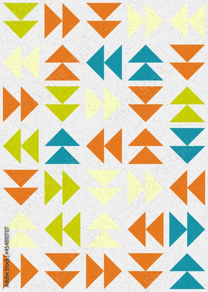 Fototapeta Abstract Geometric Pattern generative computational art illustration