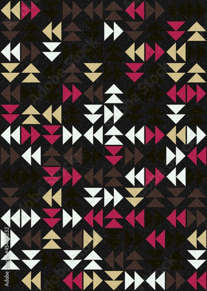 Obraz Abstract Geometric Pattern generative computational art illustration