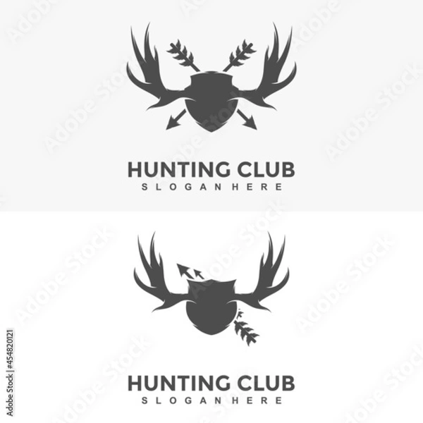 Obraz Hunting  logo design template illustration vector